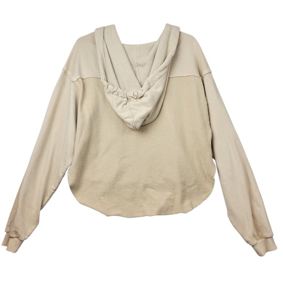 We The Free Backyard Hoodie Womens‎ Small Ecru Bandana Accent Free People - Picture 8 of 16
